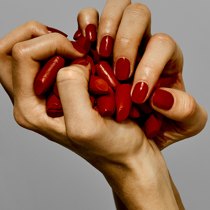 contemporary limited edition lipstick photography by paul krokos london